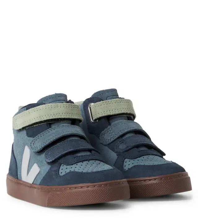 Veja Kids V-10 suede high-top sneakers