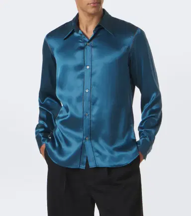 Dries Van Noten Silk satin shirt | Thumbnail 3 Dries Van Noten Silk satin shirt | Thumbnail 3