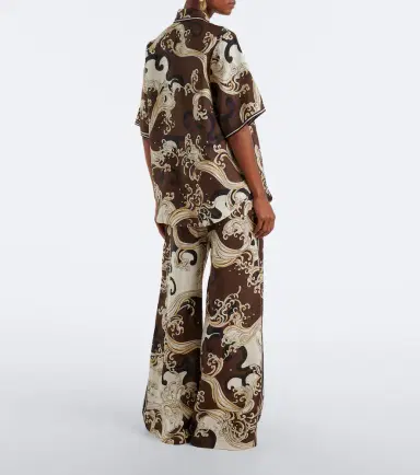 ALÉMAIS Alémais Otis printed linen wide-leg pants | Thumbnail 2 ALÉMAIS Alémais Otis printed linen wide-leg pants | Thumbnail 2