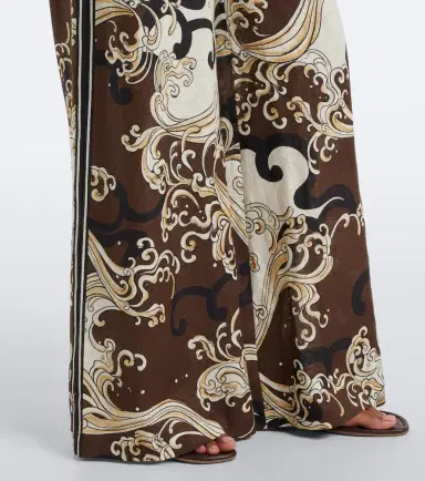 ALÉMAIS Alémais Otis printed linen wide-leg pants | Thumbnail 6 ALÉMAIS Alémais Otis printed linen wide-leg pants | Thumbnail 6