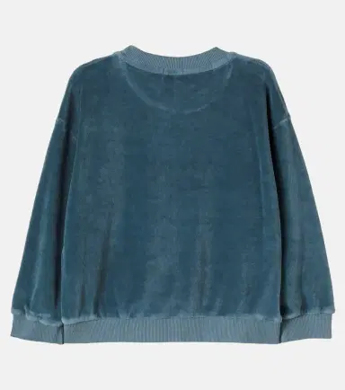 Cozmo Oversized cotton-blend velvet sweatshirt | Thumbnail 2