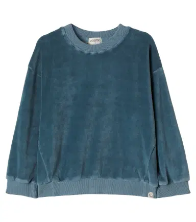 Cozmo Oversized cotton-blend velvet sweatshirt | Thumbnail 1