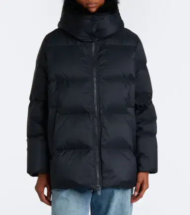 Yves Salomon Hooded padded down jacket | Thumbnail 3 Yves Salomon Hooded padded down jacket | Thumbnail 3