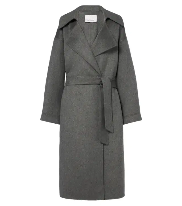 The Frankie Shop Issen wool-blend wrap coat