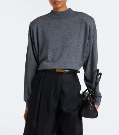 The Frankie Shop Rue wool-blend mockneck sweater | Thumbnail 6