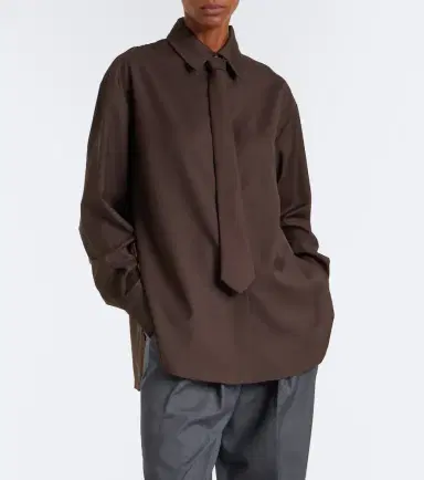 The Frankie Shop Peri tie-neck shirt | Thumbnail 2 The Frankie Shop Peri tie-neck shirt | Thumbnail 2