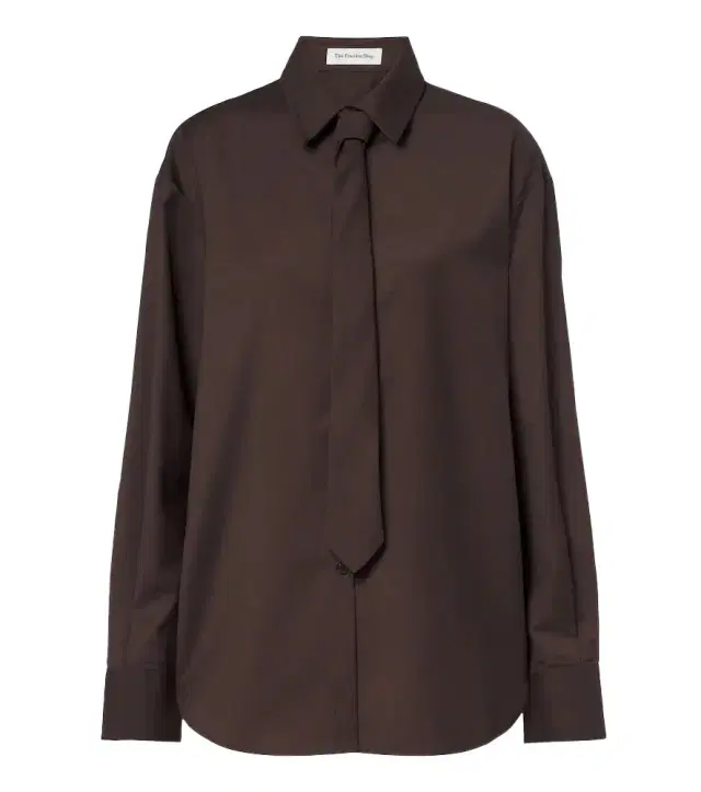 The Frankie Shop Peri tie-neck shirt