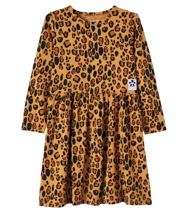Mini Rodini Leopard-print jersey dress