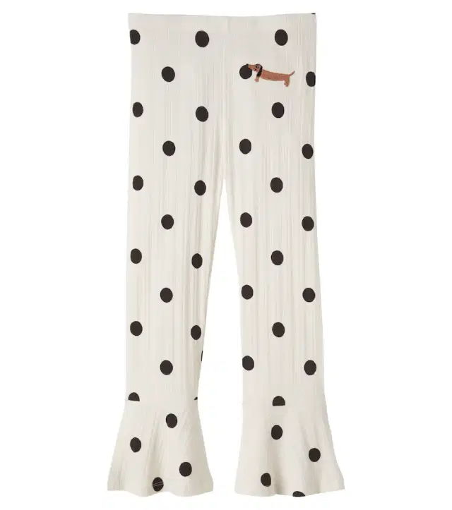 Mini Rodini Polka-dot cotton-blend pants