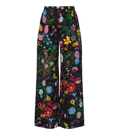 Gucci Flora silk twill palazzo pants | Thumbnail 1 Gucci Flora silk twill palazzo pants | Thumbnail 1