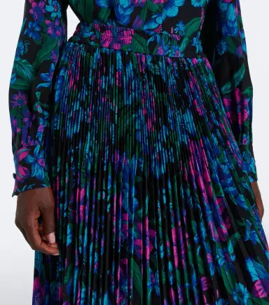 Gucci Floral plissé silk crêpe de chine midi skirt | Thumbnail 3 Gucci Floral plissé silk crêpe de chine midi skirt | Thumbnail 3