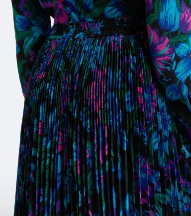 Gucci Floral plissé silk crêpe de chine midi skirt | Thumbnail 4 Gucci Floral plissé silk crêpe de chine midi skirt | Thumbnail 4