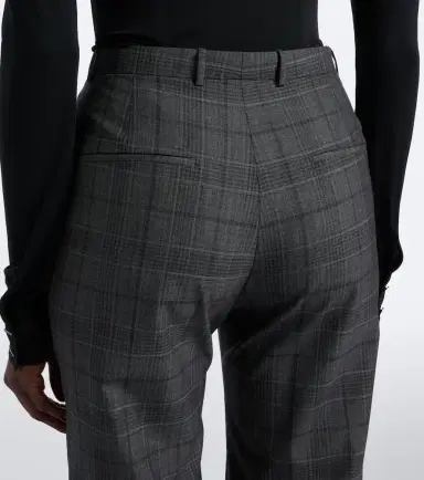 Gucci Checked wool straight pants | Thumbnail 4