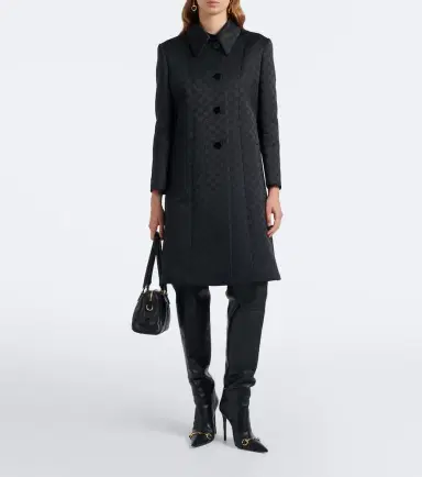 Gucci GG jacquard coat | Thumbnail 6