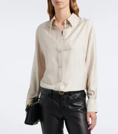 Gucci Silk jacquard shirt | Thumbnail 2