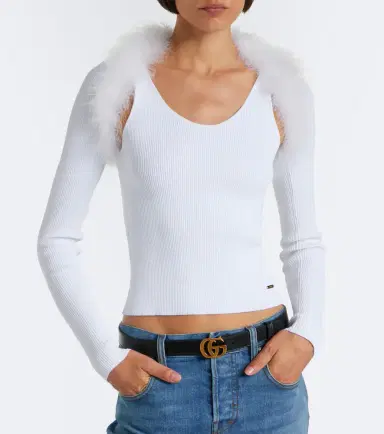 Gucci Ribbed-knit shrug and tank top set | Thumbnail 2 Gucci Ribbed-knit shrug and tank top set | Thumbnail 2