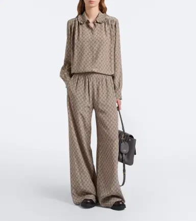 Gucci GG silk crêpe de chine blouse | Thumbnail 6 Gucci GG silk crêpe de chine blouse | Thumbnail 6