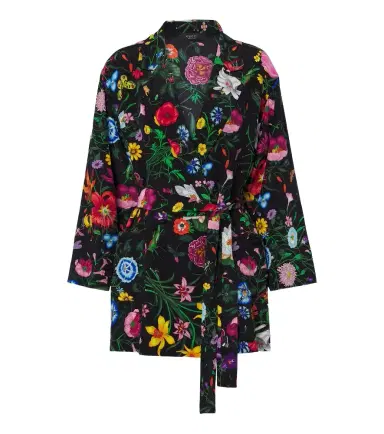 Gucci Flora belted silk crêpe de chine shirt | Thumbnail 1