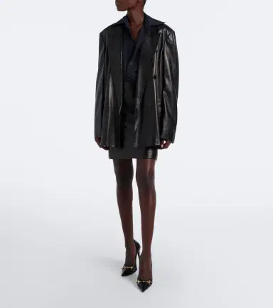 Gucci Leather miniskirt | Thumbnail 2