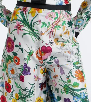 Gucci Flora silk twill culottes | Thumbnail 3 Gucci Flora silk twill culottes | Thumbnail 3