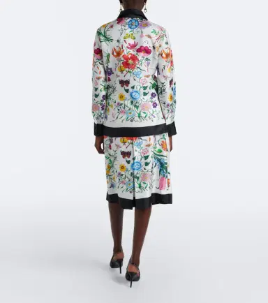 Gucci Flora silk twill culottes | Thumbnail 4 Gucci Flora silk twill culottes | Thumbnail 4