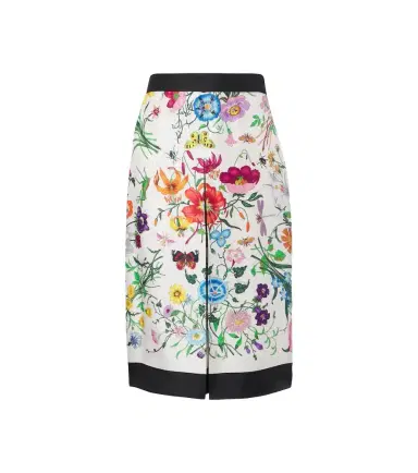 Gucci Flora silk twill culottes | Thumbnail 1 Gucci Flora silk twill culottes | Thumbnail 1