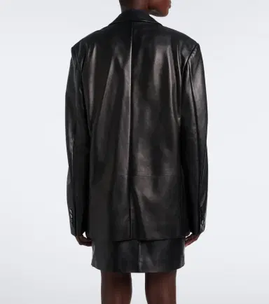 Gucci Double-breasted leather jacket | Thumbnail 6