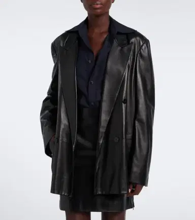 Gucci Double-breasted leather jacket | Thumbnail 7