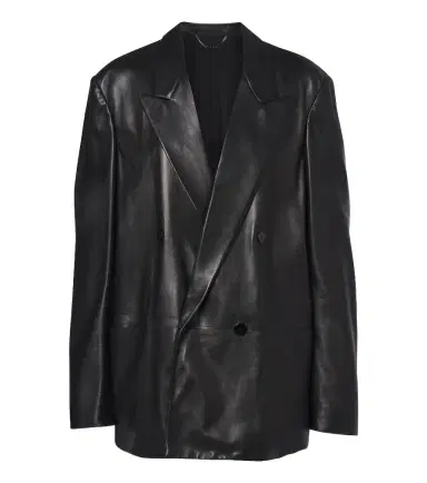 Gucci Double-breasted leather jacket | Thumbnail 1