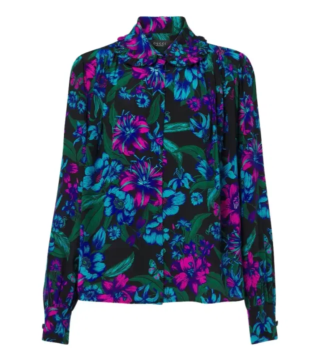 Gucci Flora silk shirt