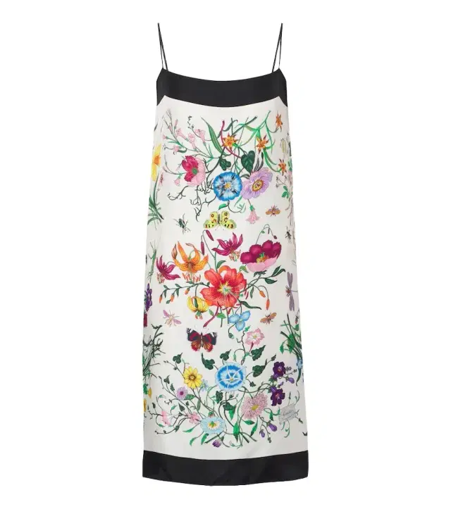 Gucci Flora silk twill minidress