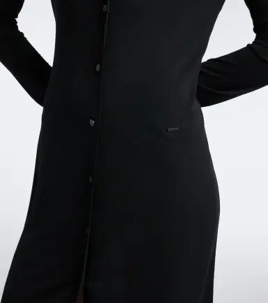 Gucci Semi-sheer crêpe jersey shirt dress | Thumbnail 2 Gucci Semi-sheer crêpe jersey shirt dress | Thumbnail 2