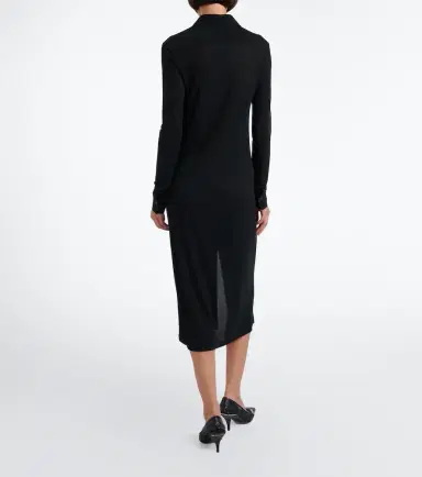 Gucci Semi-sheer crêpe jersey shirt dress | Thumbnail 5 Gucci Semi-sheer crêpe jersey shirt dress | Thumbnail 5