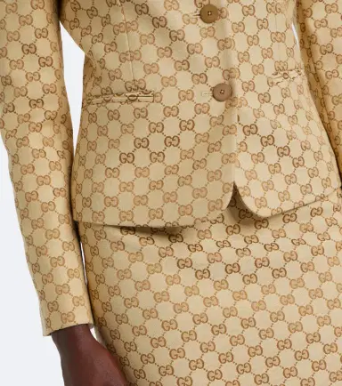 Gucci GG canvas cotton-blend blazer | Thumbnail 2