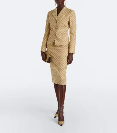 Gucci GG canvas cotton-blend blazer | Thumbnail 4