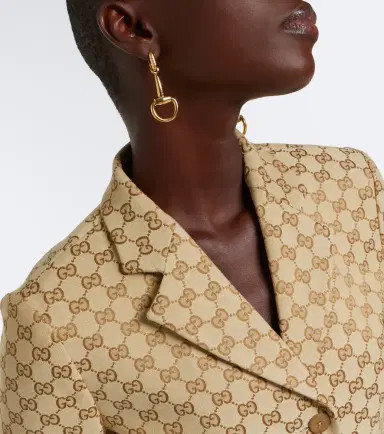 Gucci GG canvas cotton-blend blazer | Thumbnail 5