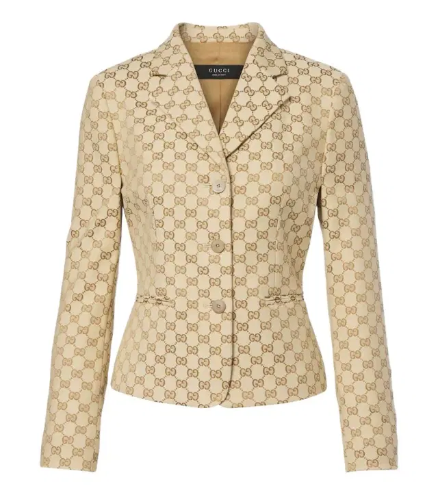 Gucci GG canvas cotton-blend blazer