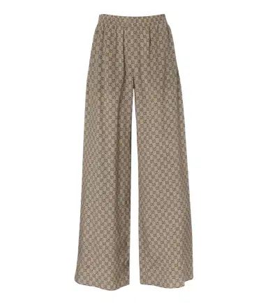 Gucci GG silk crêpe de chine palazzo pants | Thumbnail 1