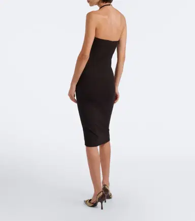 Gucci Horsebit crêpe jersey midi dress | Thumbnail 3 Gucci Horsebit crêpe jersey midi dress | Thumbnail 3