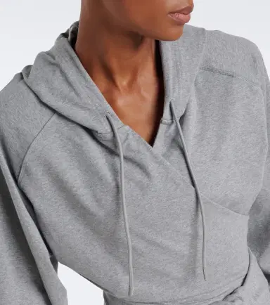 adidas by Stella McCartney Cropped jersey hoodie | Thumbnail 3 adidas by Stella McCartney Cropped jersey hoodie | Thumbnail 3