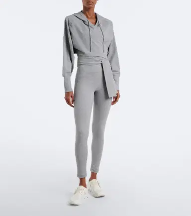 adidas by Stella McCartney Cropped jersey hoodie | Thumbnail 5 adidas by Stella McCartney Cropped jersey hoodie | Thumbnail 5