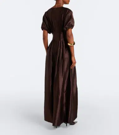 Joseph Nova pleated linen and silk maxi dress | Thumbnail 3