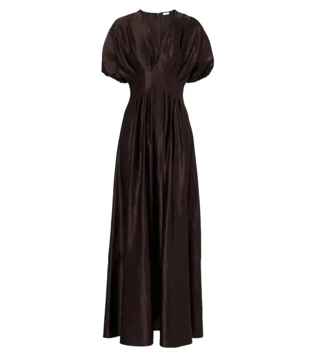 Joseph Nova pleated linen and silk maxi dress