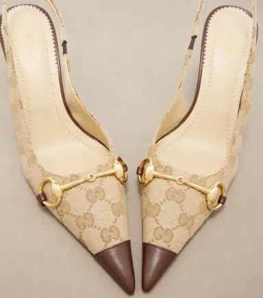 Gucci Donna GG canvas slingback pumps | Thumbnail 2 Gucci Donna GG canvas slingback pumps | Thumbnail 2