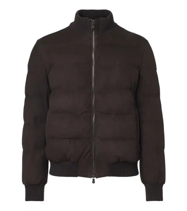 Fedeli Padded suede bomber jacket