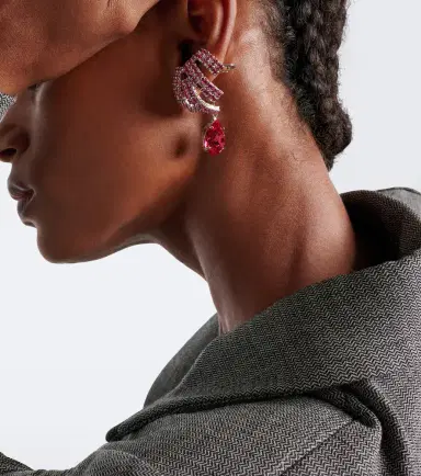 Magda Butrym Crystal-embellished drop earrings | Thumbnail 5