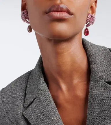 Magda Butrym Crystal-embellished drop earrings | Thumbnail 6