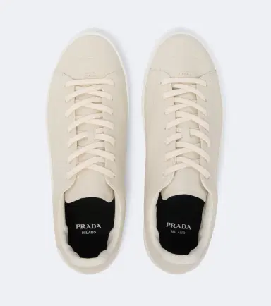 Prada Court leather sneakers | Thumbnail 3