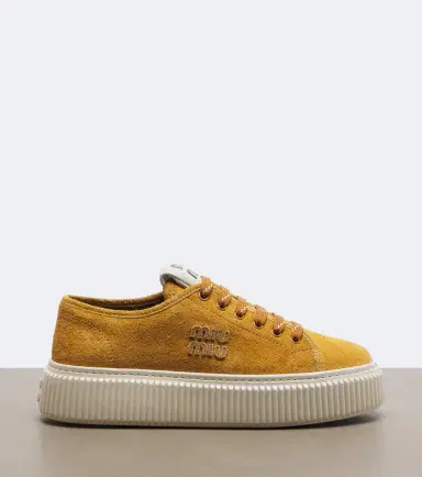 Miu Miu Suede platform sneakers | Thumbnail 3