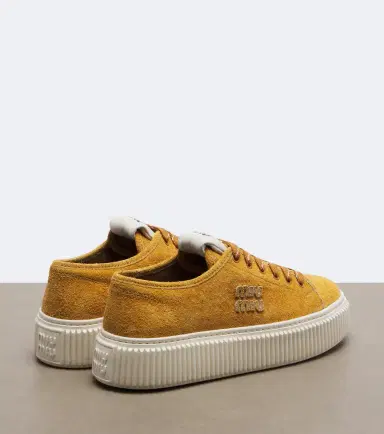Miu Miu Suede platform sneakers | Thumbnail 4